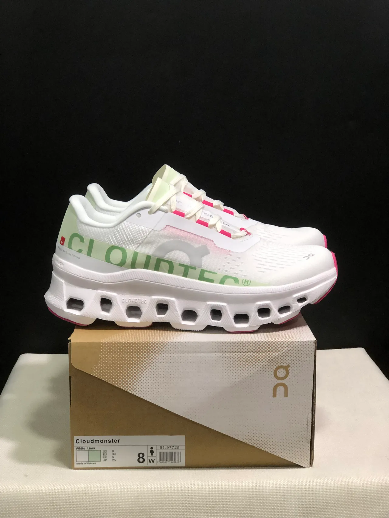 On Cloudmonster White Lima Running Shoes 2
