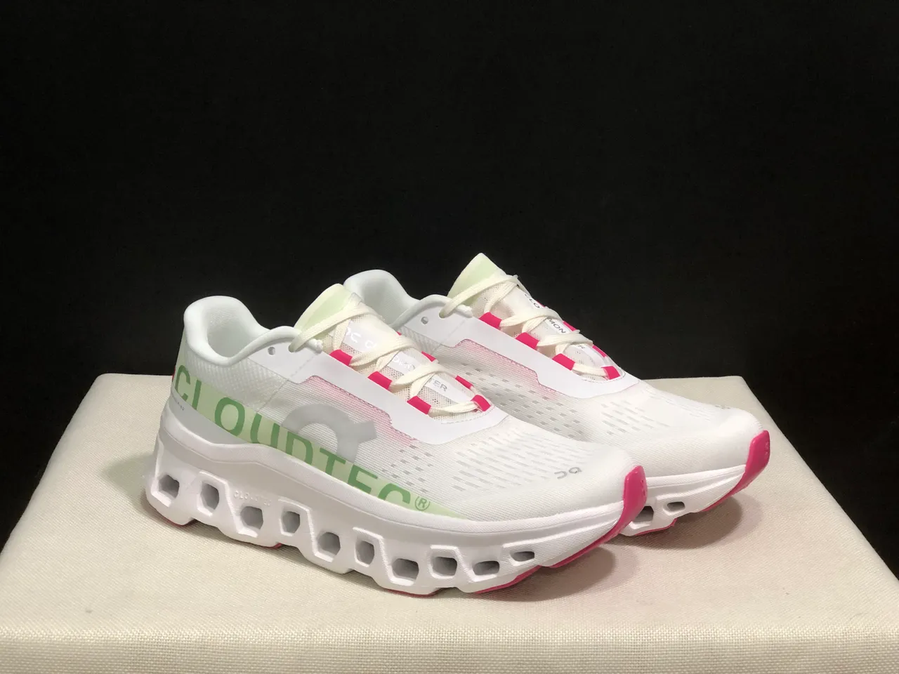 On Cloudmonster White Lima Running Shoes 6