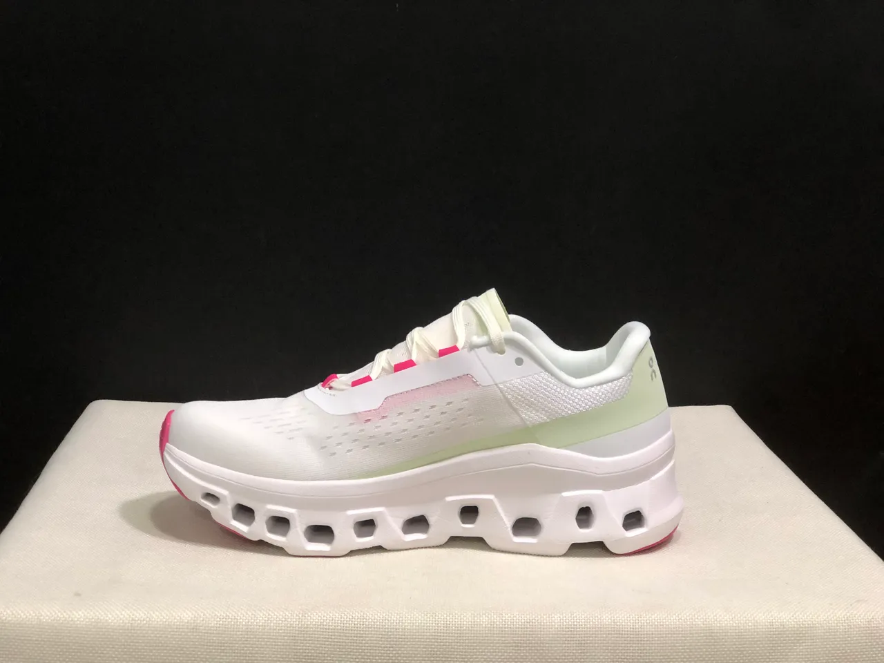 On Cloudmonster White Lima Running Shoes 7