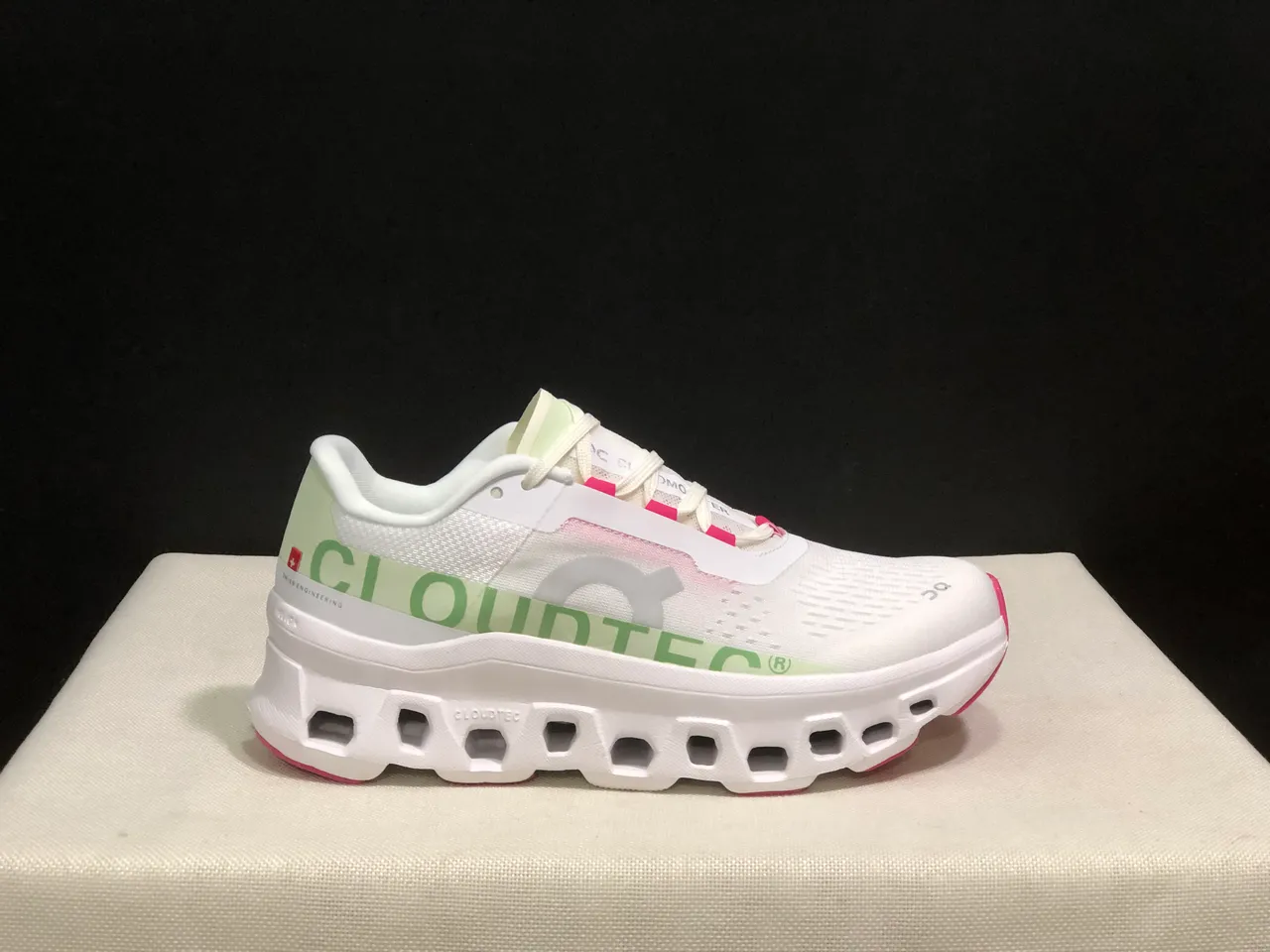 On Cloudmonster White Lima Running Shoes 8