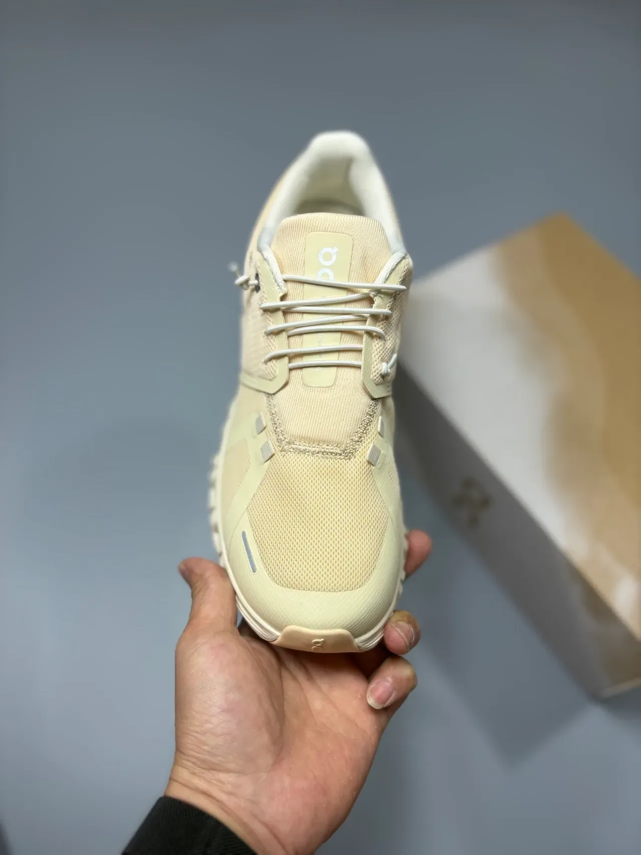 On Cloudnova Beige Mesh Lifestyle Sneakers 2