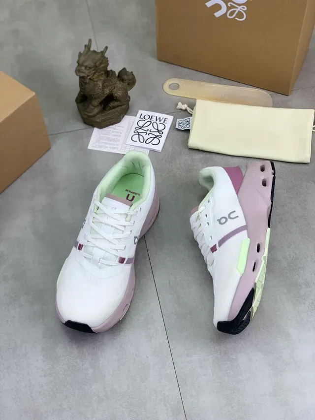 On Cloudnova White Mint Purple Lifestyle Sneakers 5