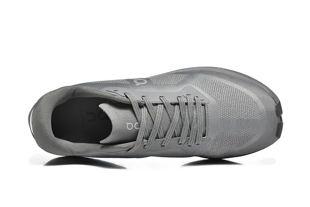 On Gray Monochromatic Engineered Mesh Upper Sneakers 2