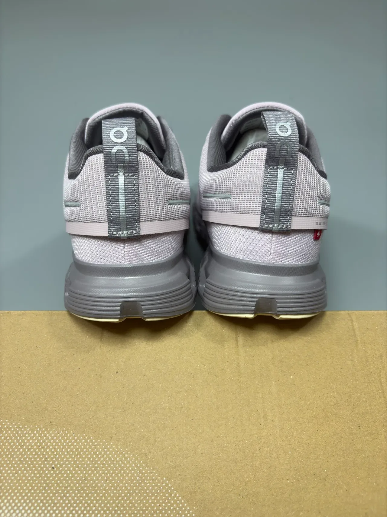 On Pink Gray Segmented CloudTec Midsole Engineered Mesh Upper Lifestyle Sneakers 4
