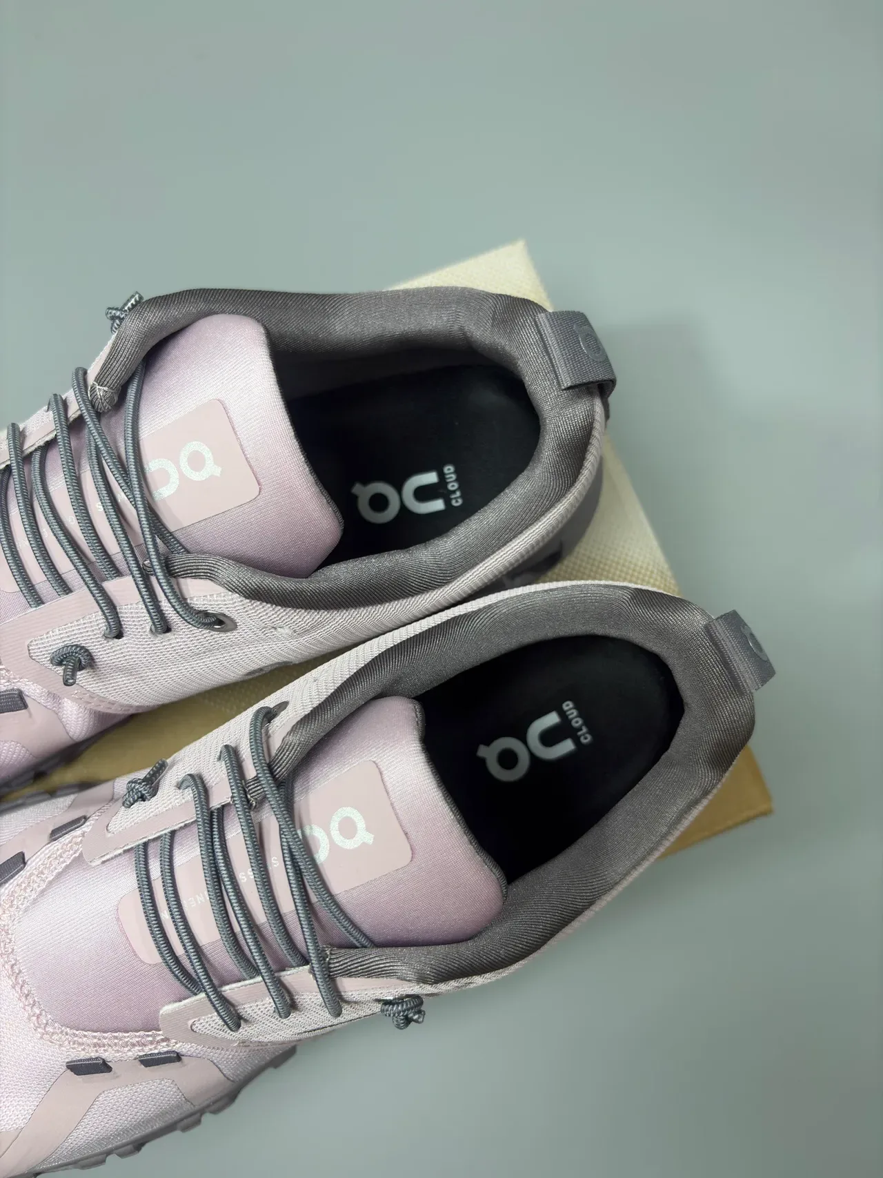 On Pink Gray Segmented CloudTec Midsole Engineered Mesh Upper Lifestyle Sneakers 8