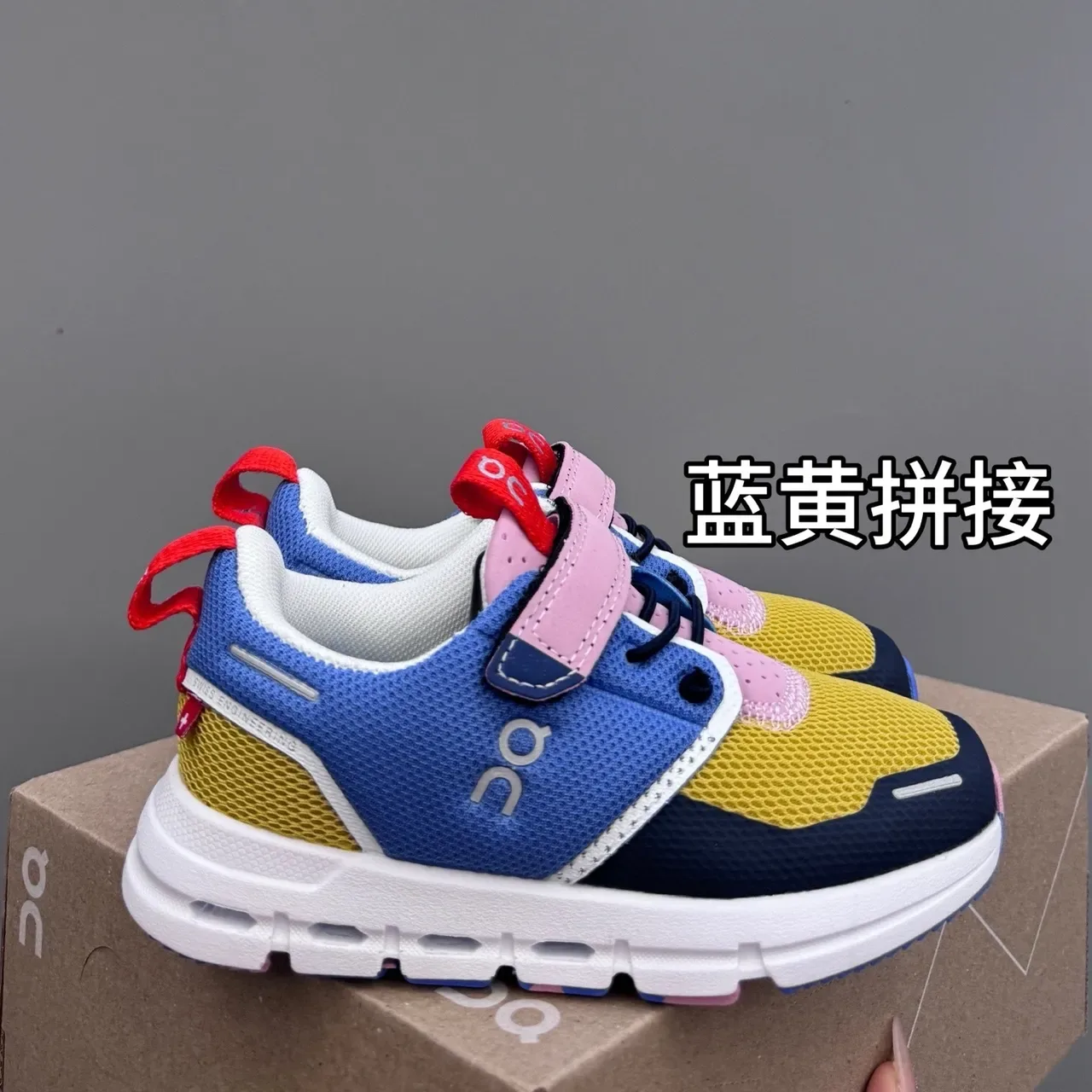 On Violet Bleu Low-Top Velcro Fermeture de Lanière Basket Lifestyle 16