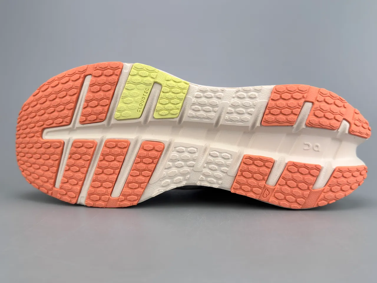 On Running Shoe White Coral Yellow Running Shoes 4