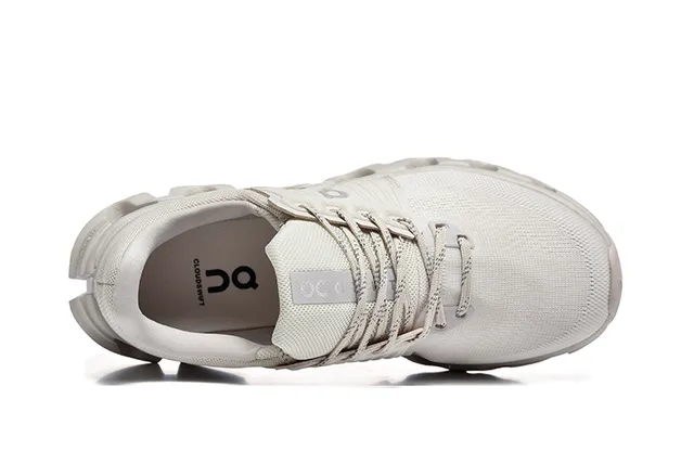 On White Mesh Upper Open-Cloud Midsole Running Shoes 2