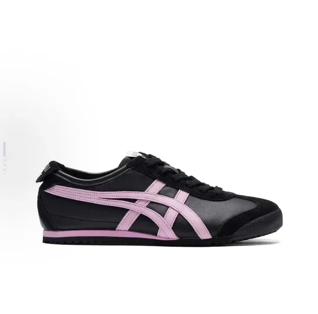 Onitsuka Tiger Mexico 66 Black and Pink Lifestyle Sneakers 3
