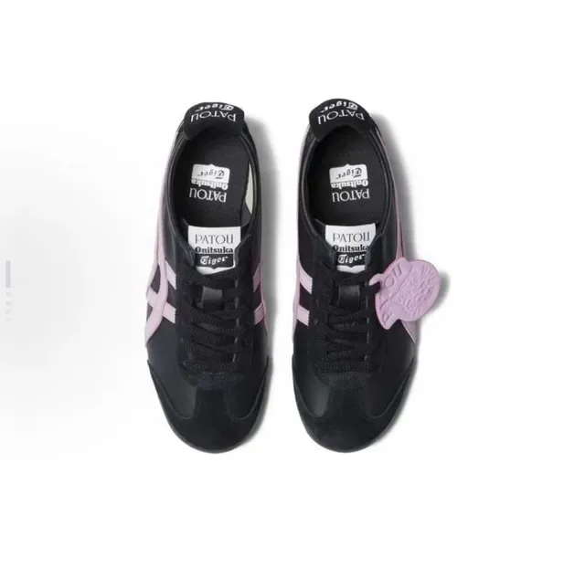 Onitsuka Tiger Mexico 66 Black and Pink Lifestyle Sneakers 5