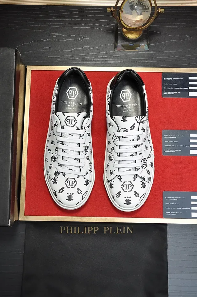 Philipp Plein Sneakers Lifestyle Impression Graphique Blanc 8