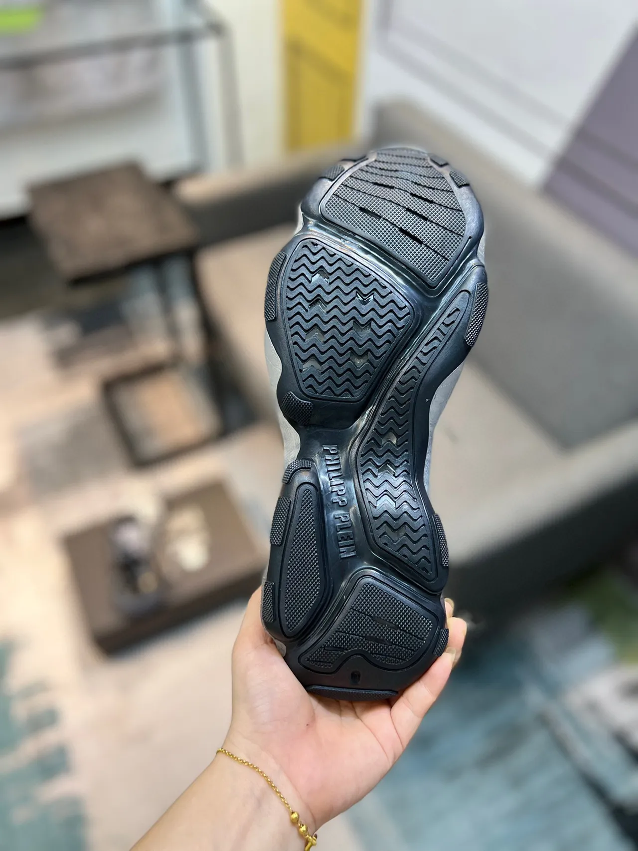 Philipp Plein Monogramme tricoté chunky sneaker 9