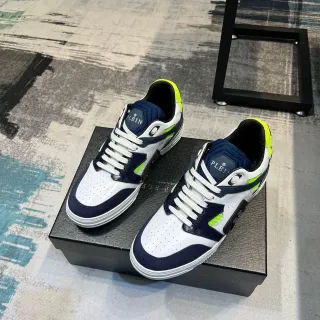 Philipp Plein 白 海军蓝 霓虹绿 生活方式运动鞋
