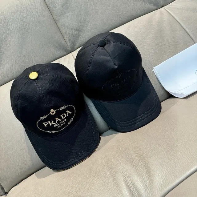 Prada Black Tonal Embroidered Logo Baseball Cap 2