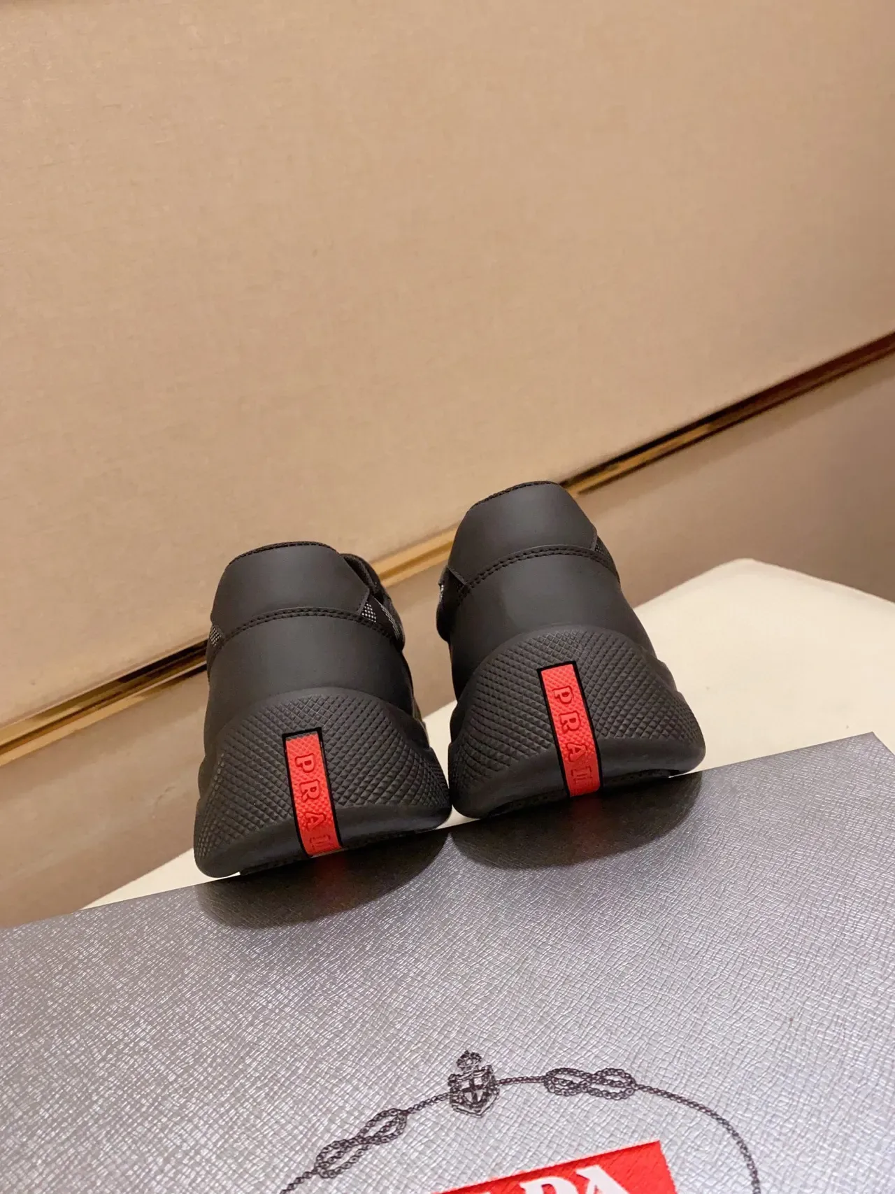 Prada Cloudbust Black Camo Perforated Mesh Lifestyle Sneakers 6