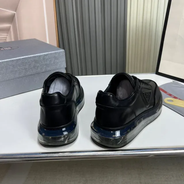 Prada Cloudbust Black Leather Lifestyle Sneakers 5