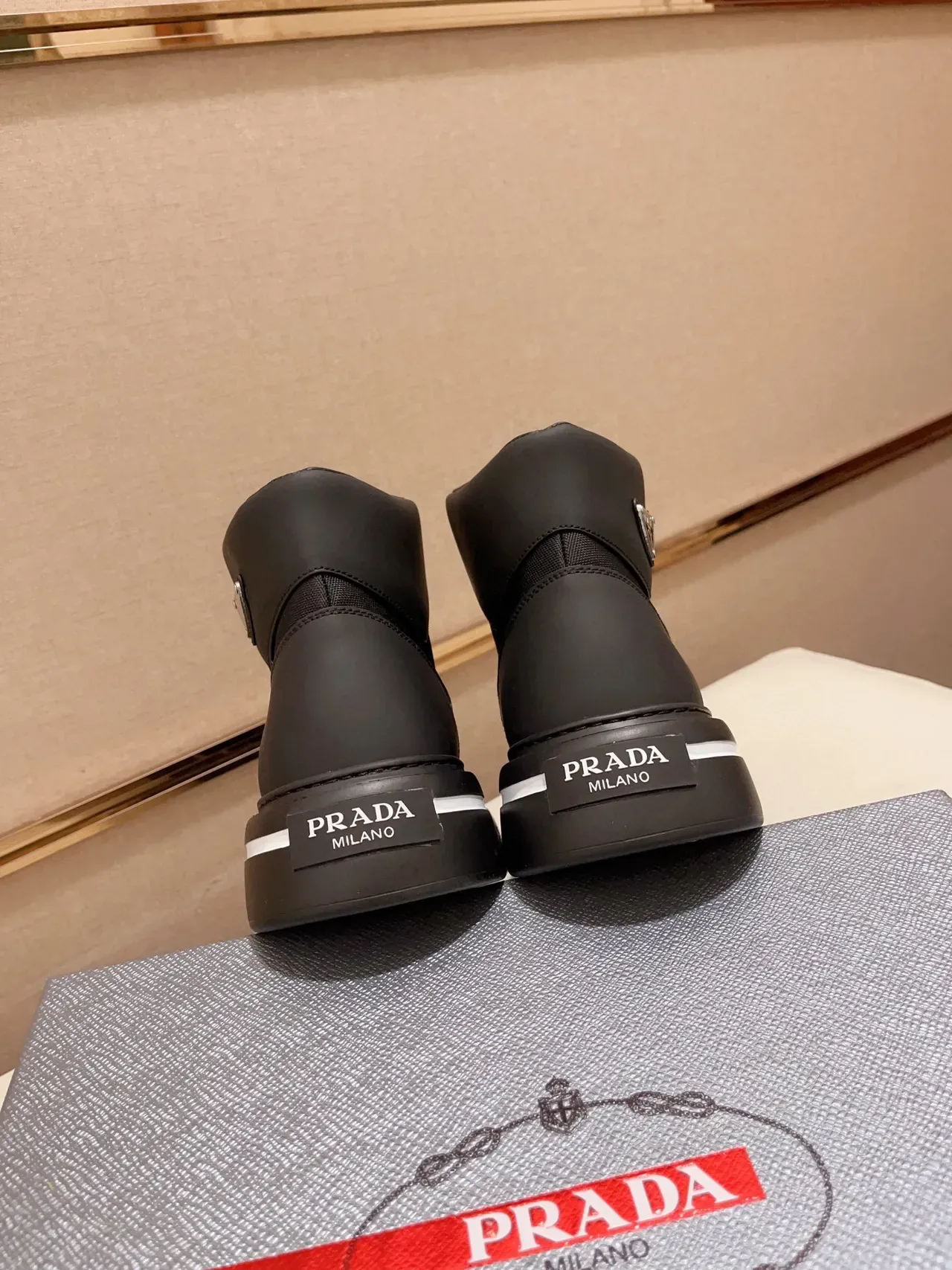 Prada Cloudbust Black Platform Lifestyle Sneaker 4