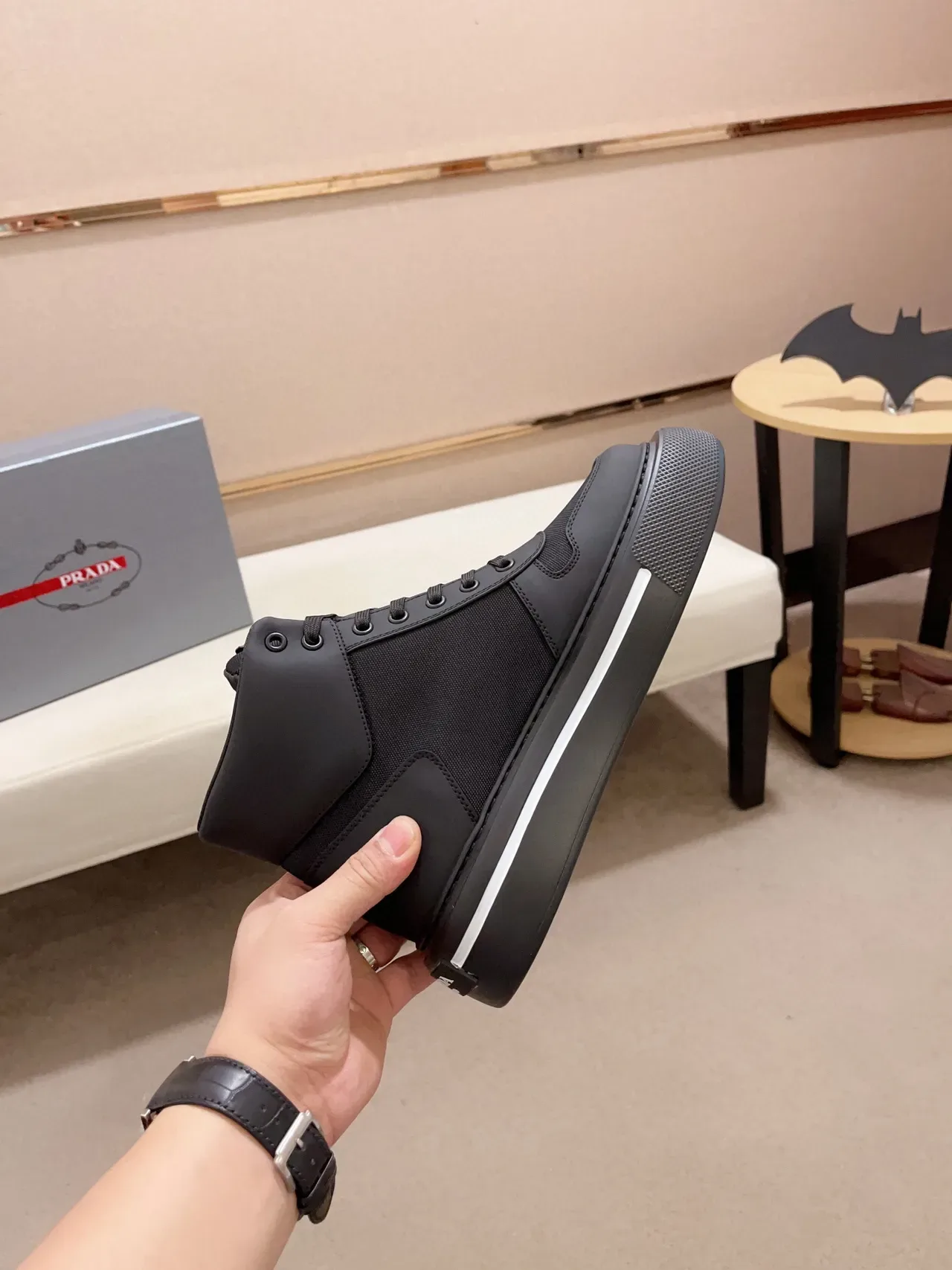 Prada Cloudbust Black Platform Lifestyle Sneaker 7