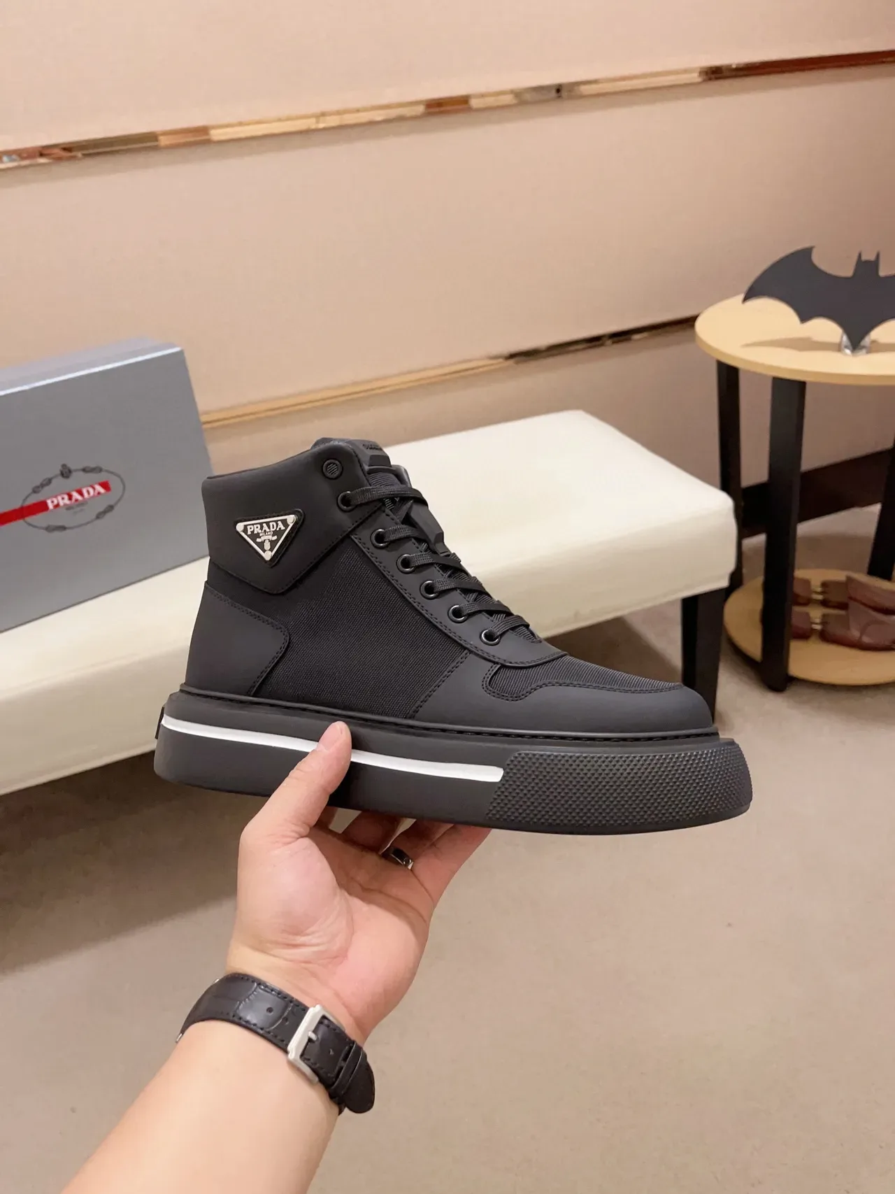 Prada Cloudbust Black Platform Lifestyle Sneaker 8