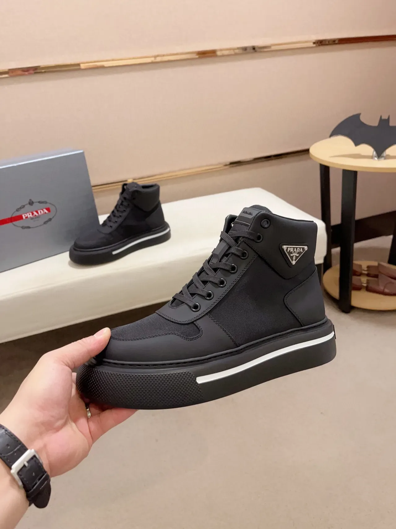 Prada Cloudbust Black Platform Lifestyle Sneaker 9