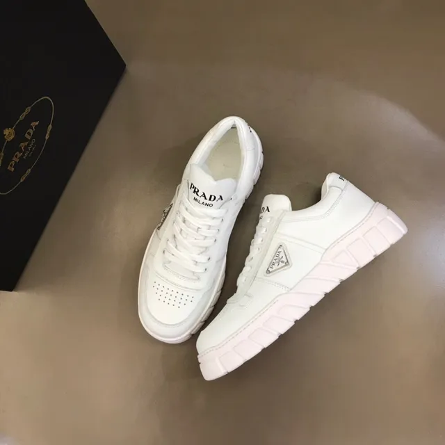Prada Cloudbust White Leather Chunky Sneakers 3