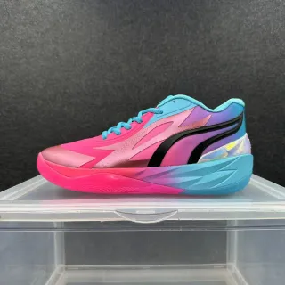 Puma All-Pro Nitro Pink Blue Gradient Upper Sculpted Midsole Basketball Shoes