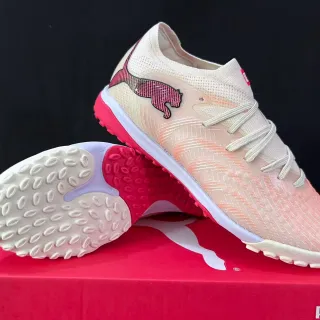 Puma Future Z Beige Pink নিট আপার গ্র্যাডিয়েন্ট মেশ আর্টিফিশিয়াল-গ্রাস সকার শোজ