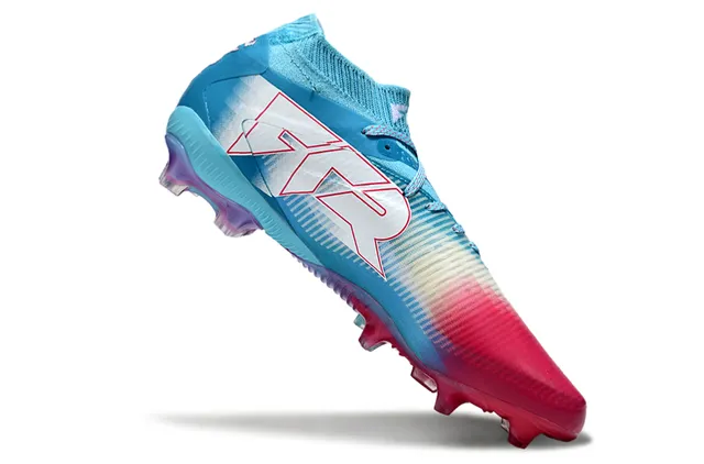 Puma Future Z Azul Multicolor Low-Cut Colar de Meia Colorway Gradiente Superfície Firme Sapatos de Futebol 2