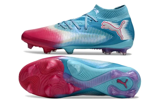 Puma Future Z Azul Multicolor Low-Cut Colar de Meia Colorway Gradiente Superfície Firme Sapatos de Futebol 7