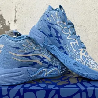 Puma MB.01 Blue White High-Top Sculpted Wave-Midsole Basketball Shoes