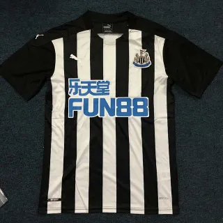 Puma Newcastle United Black and White Striped Football Jersey