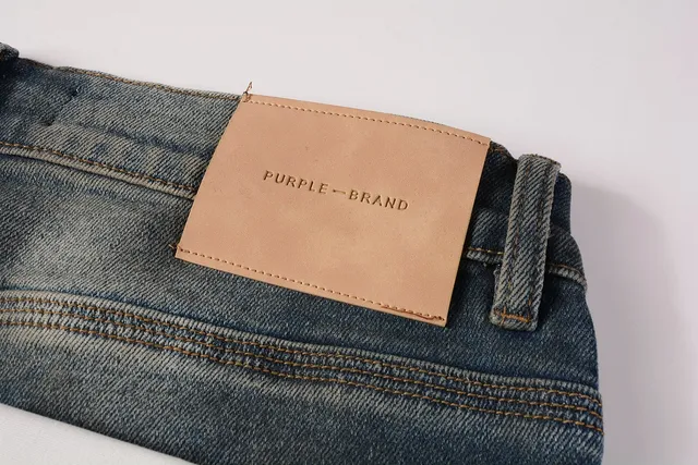 Purple Brand Distressed Splatter-Dyed Faded Wash Jeans 4