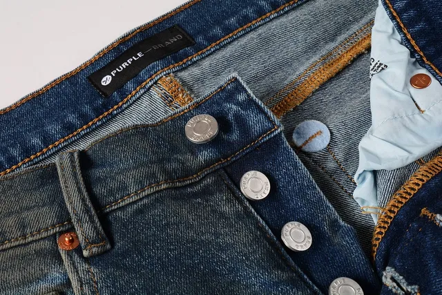 Purple Brand Distressed Splatter-Dyed Faded Wash Jeans 10