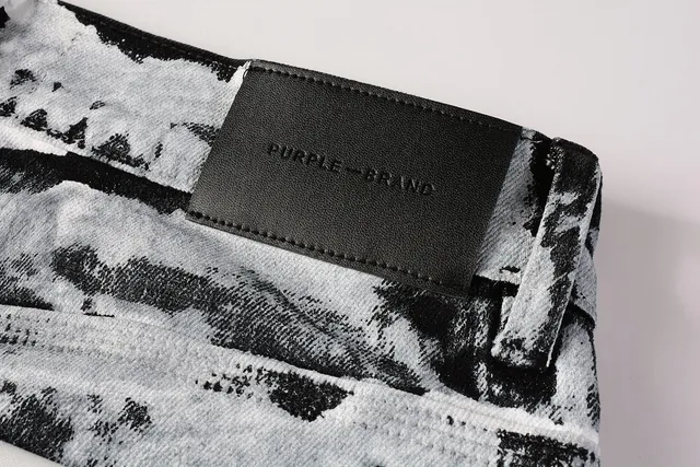 Purple Brand Paint-Splatter Distressed Slim-Fit Jeans 4