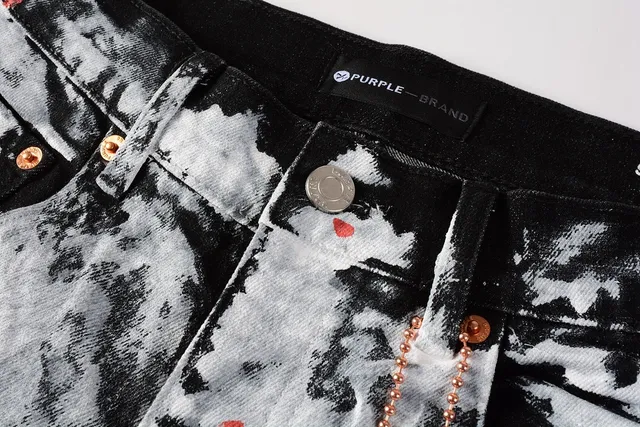 Purple Brand Paint-Splatter Distressed Slim-Fit Jeans 13