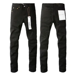 Purple Brand Slim-Straight Black Denim Jeans