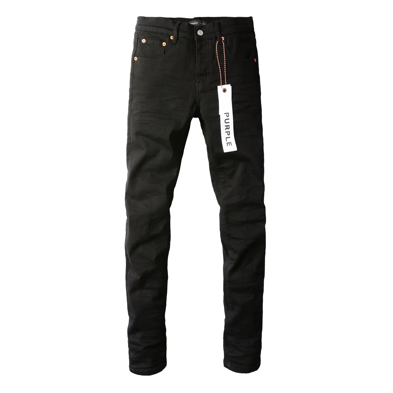 Purple Brand Slim-Straight Black Denim Jeans 3