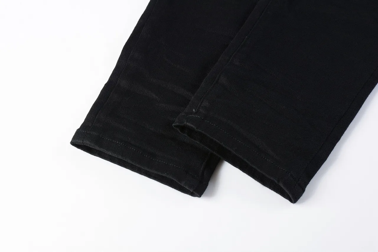 Purple Brand Slim-Straight Black Denim Jeans 5