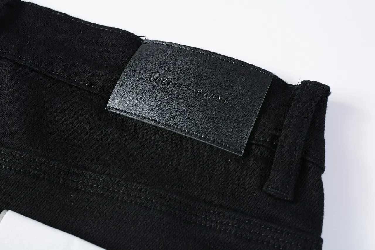 Purple Brand Slim-Straight Black Denim Jeans 6