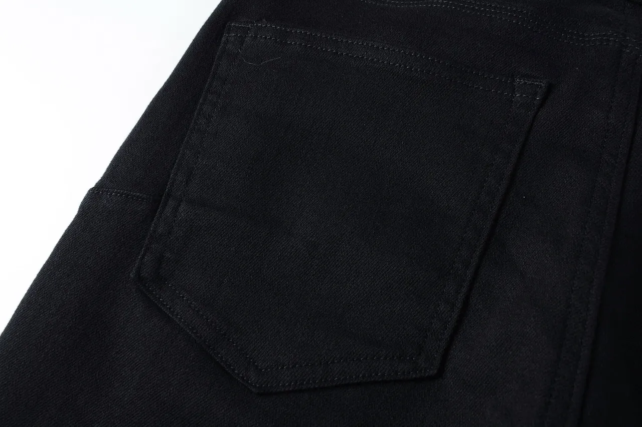 Purple Brand Slim-Straight Black Denim Jeans 7