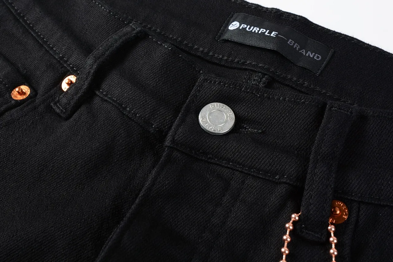 Purple Brand Slim-Straight Black Denim Jeans 13