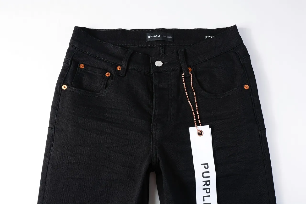 Purple Brand Slim-Straight Black Denim Jeans 15