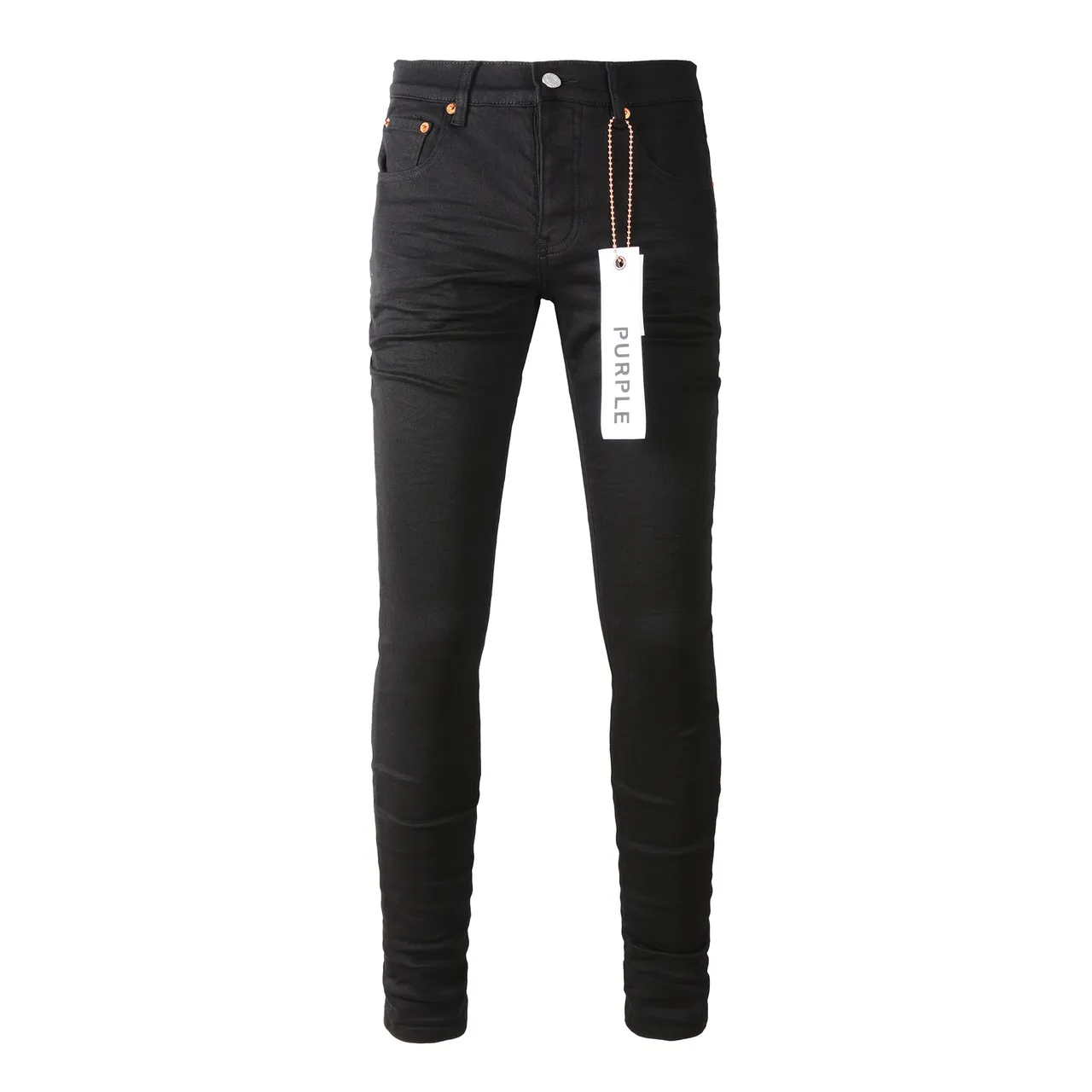Purple Brand Slim-Straight Black Denim Jeans 17