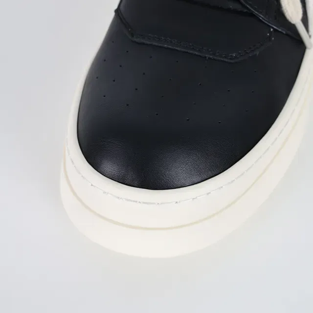 Rick Owens Ramones Black and Cream sneakers plateforme chunky 5