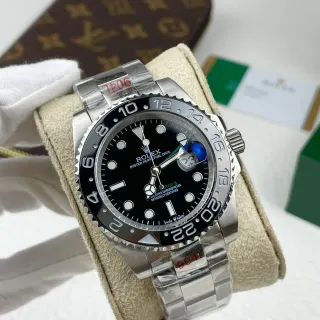 Rolex GMT-Master II Black Dial Stainless Steel Mechanical Watch