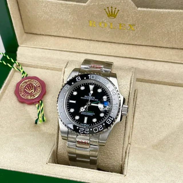 Rolex GMT-Master II Black Dial Stainless Steel Mechanical Watch 2