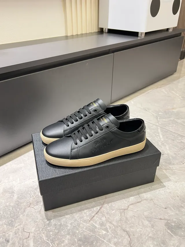 Saint Laurent Niki Chaussures lifestyle en cuir noir 5