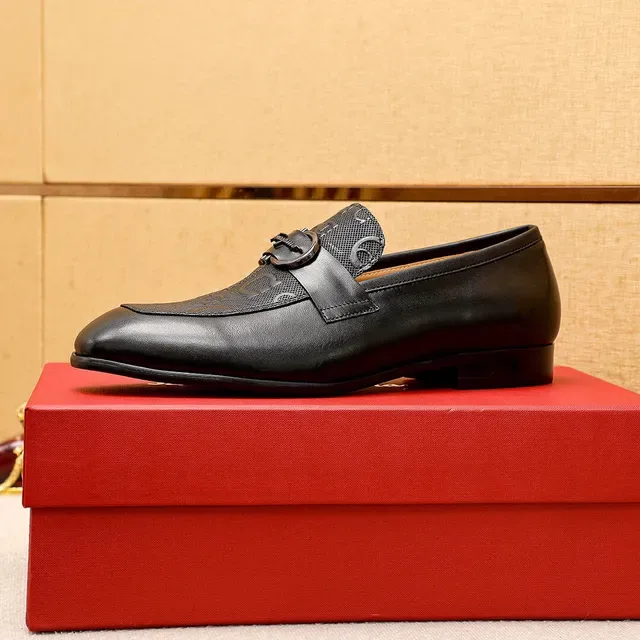 Salvatore Ferragamo Gancini Black Leather Horsebit Loafers 4