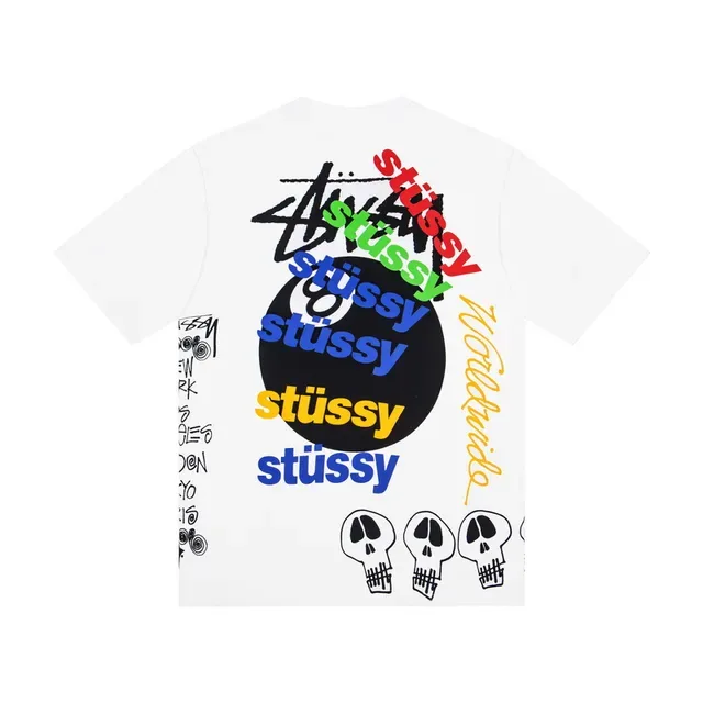 Stussy 8-Ball Stock Logo Graphic T-Shirt 4