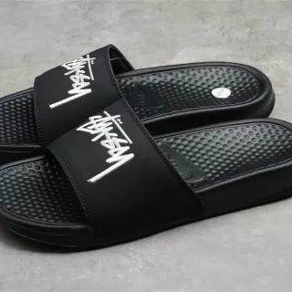 Stussy x Nike Benassi JDI Black Slipper